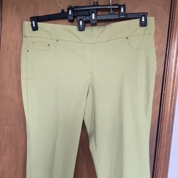 Ruby Rd pant new sage green slimming contour waistband pant 22W - Picture 11 of 17